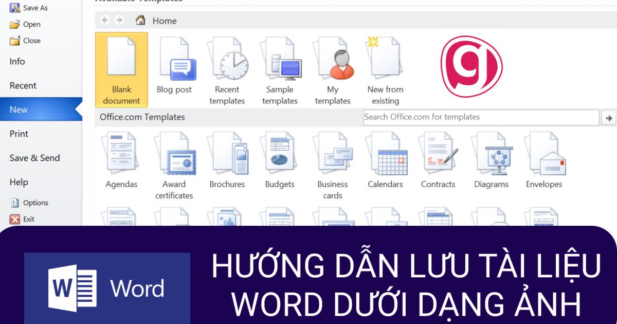 Hướng dẫn cách chuyển file Word sang file ảnh (.JPG, .PNG)